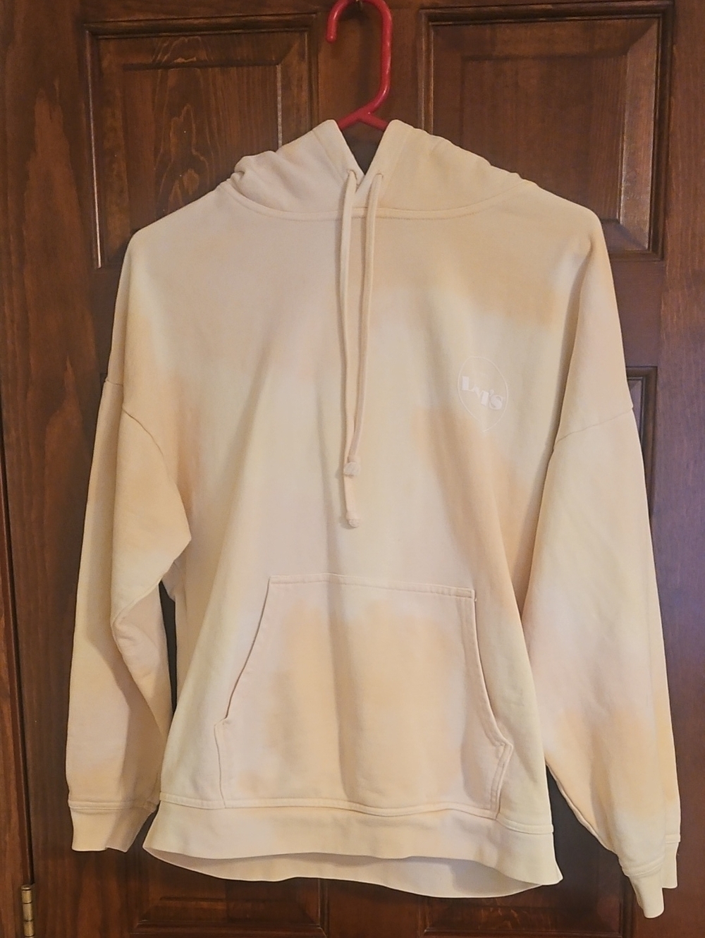 Levi's Cream Hooded Sweatshirt with Subtle Logo